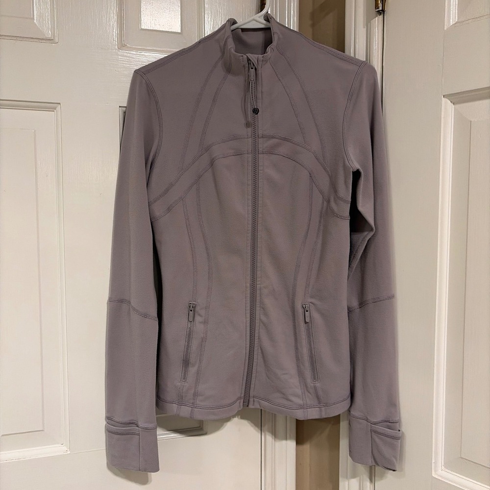 Lululemon Womens Slim Fit Define Jacket Lunar Rock Purple 8 Luon Full Zip Yoga